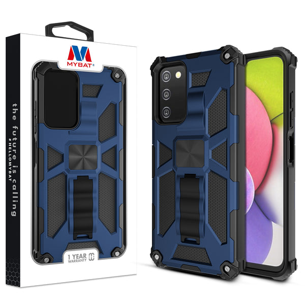 MyBat Sturdy Hybrid Protector Cover (with Stand) for Samsung Galaxy A037U / Galaxy A03s - Ink Blue / Black - MSA037UCSFSSS002-1.jpg