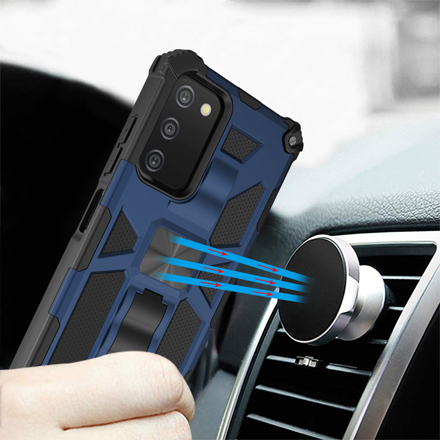 MyBat Sturdy Hybrid Protector Cover (with Stand) for Samsung Galaxy A037U / Galaxy A03s - Ink Blue / Black - MSA037UCSFSSS002-9.jpg