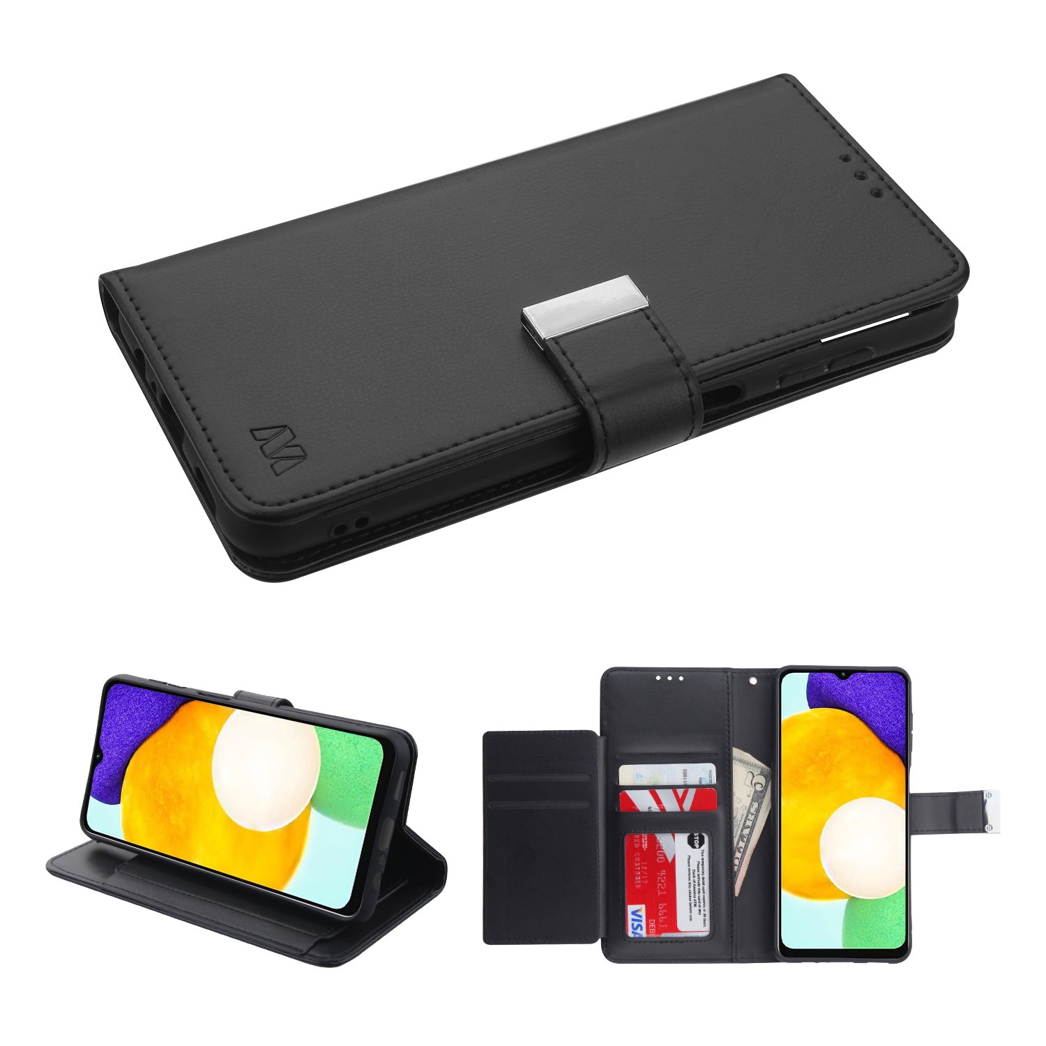 MyBat MyJacket Wallet Xtra Series for Samsung Galaxy A13 5G - Black / Black - MSA13PCMJG031-2.jpg
