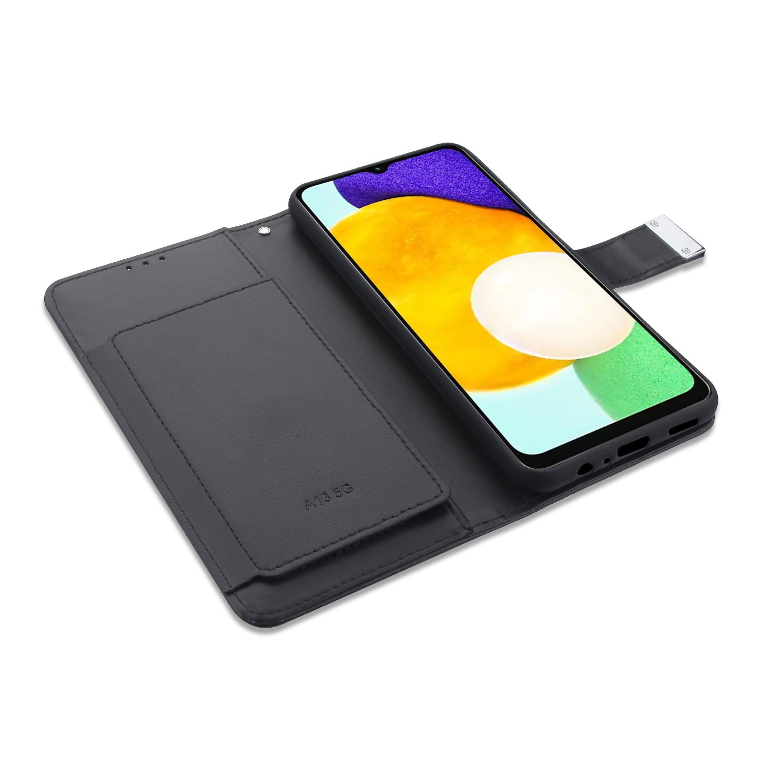 MyBat MyJacket Wallet Xtra Series for Samsung Galaxy A13 5G - Black / Black - MSA13PCMJG031-5.jpg