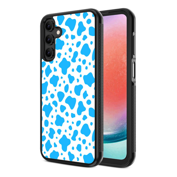 MyBat Design Lab Series Case for Samsung Galaxy A15 5G - Blue Cow Print - MSA155GCSLESM016-2.jpg
