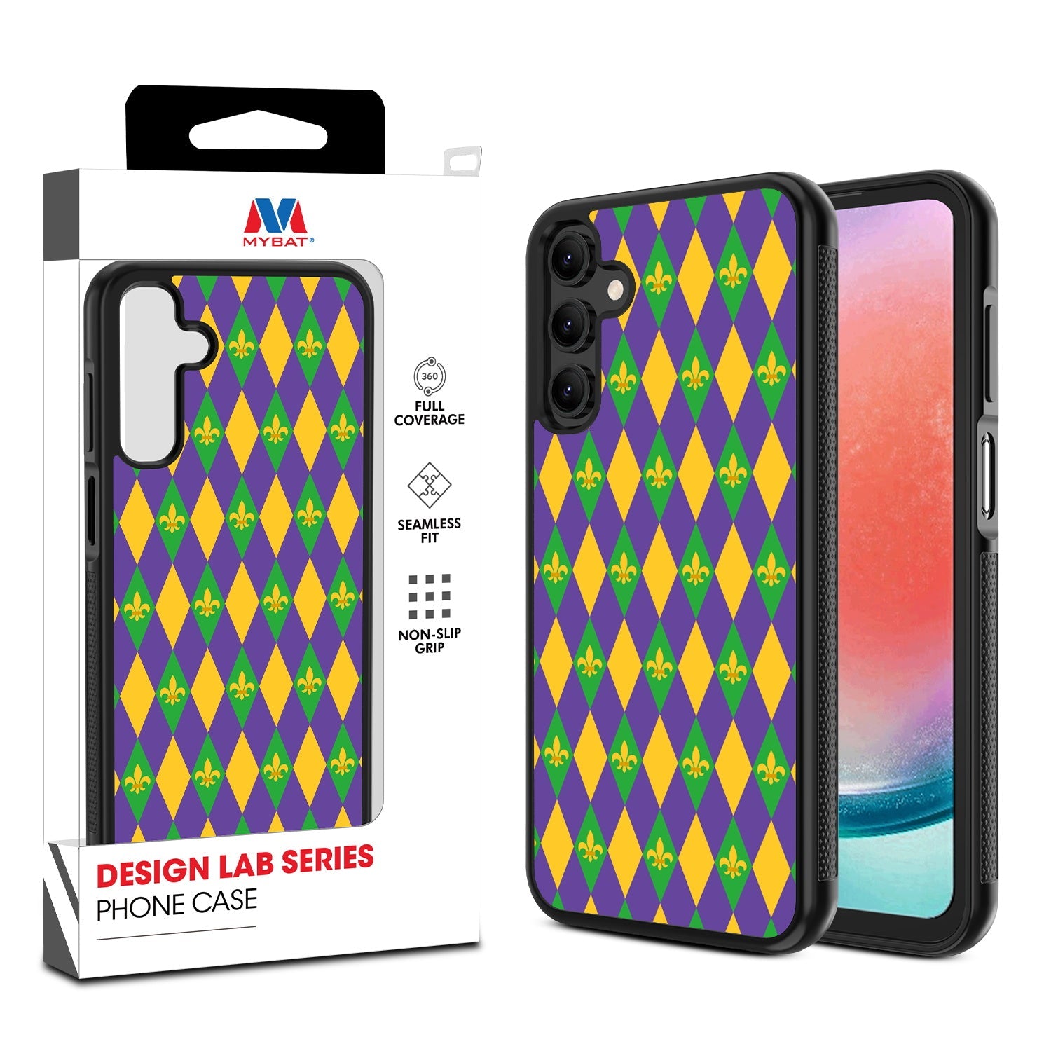 MyBat Design Lab Series Case for Samsung Galaxy A15 5G - Mardi Gras