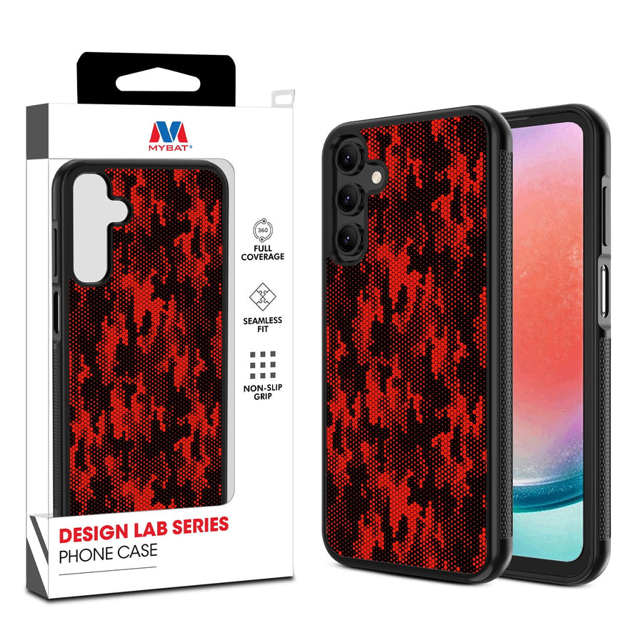 MyBat Design Lab Series Case for Samsung Galaxy A15 5G - Red Digital Camouflage
