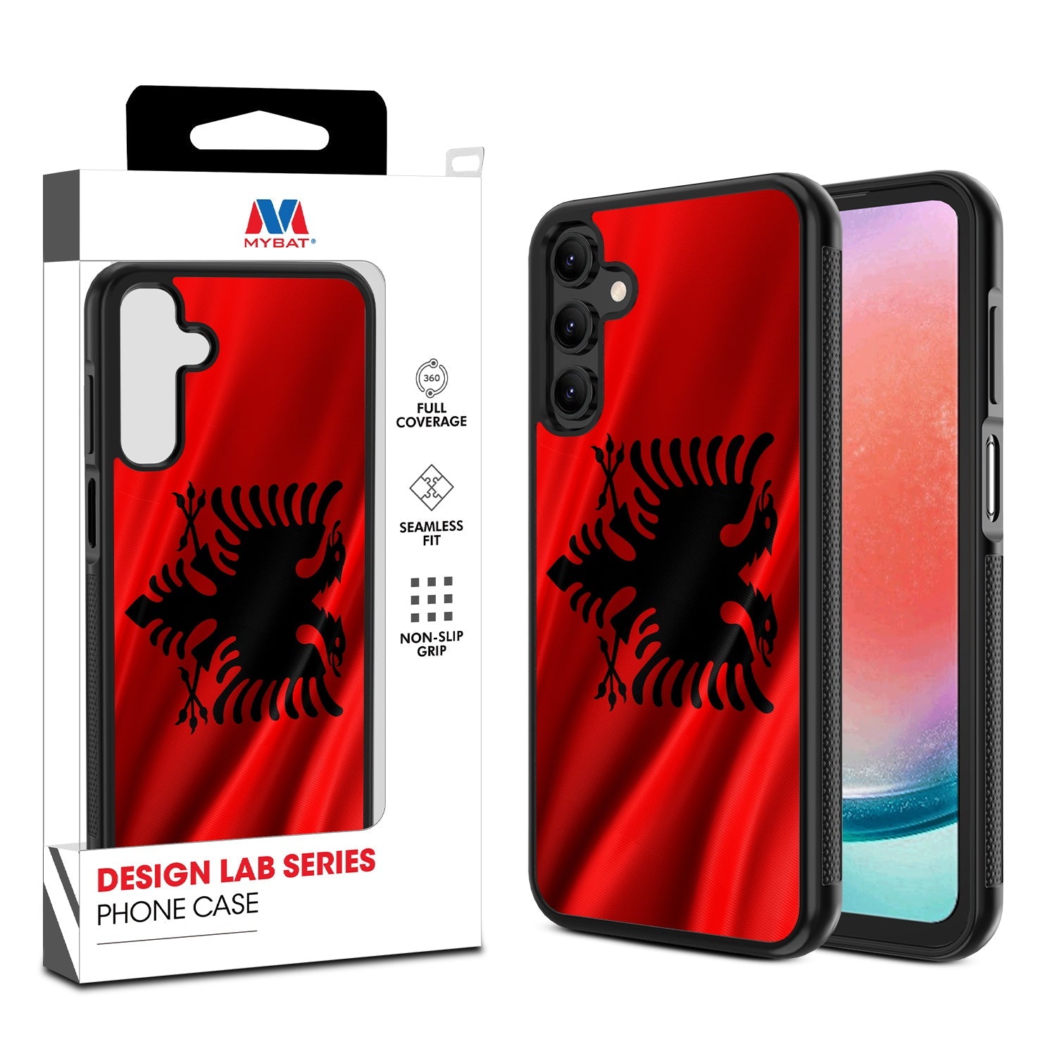 MyBat Design Lab Series Case for Samsung Galaxy A15 5G - Albania Flag