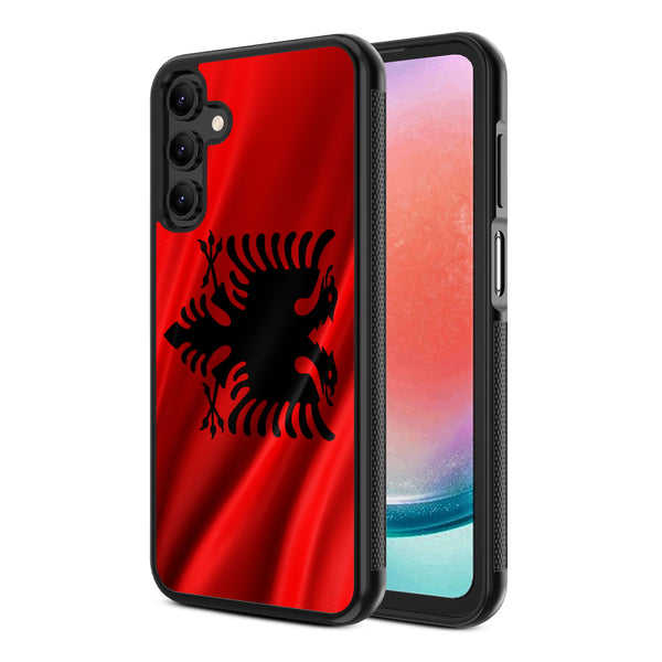 MyBat Design Lab Series Case for Samsung Galaxy A15 5G - Albania Flag - MSA155GCSLESM140-2.jpg