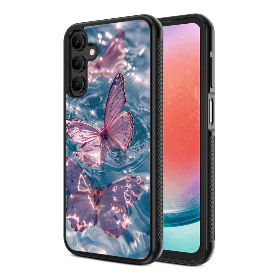 MyBat Design Lab Series Case for Samsung Galaxy A15 5G - Floating Butterflies - MSA155GCSLESM180-2.jpg