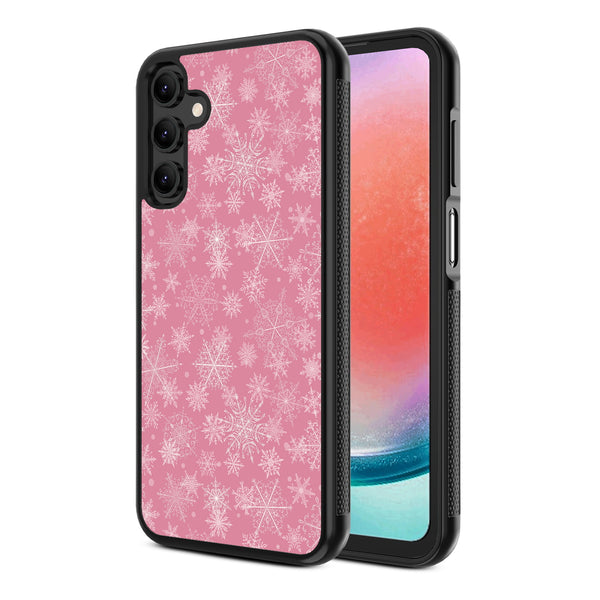 MyBat Design Lab Series Case for Samsung Galaxy A15 5G - Pink Snowflakes - MSA155GCSLESM282-2.jpg