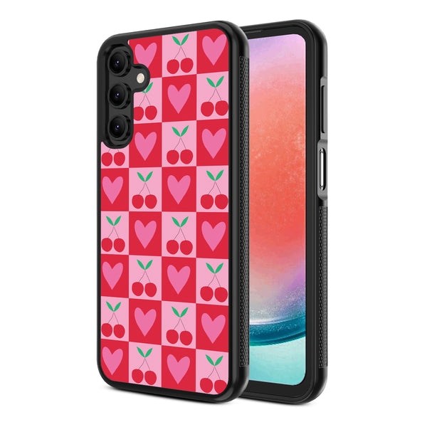MyBat Design Lab Series Case for Samsung Galaxy A15 5G - Cherry Hearts - MSA155GCSLESM334-2.jpg