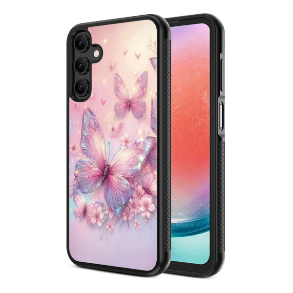 MyBat Design Lab Series Case for Samsung Galaxy A15 5G - Pink Butterflies - MSA155GCSLESM361-2.jpg