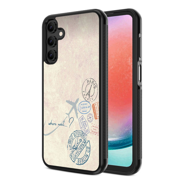 MyBat Design Lab Series Case for Samsung Galaxy A15 5G - Passport Stamps - MSA155GCSLESM371-2.jpg