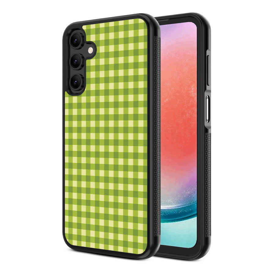MyBat Design Lab Series Case for Samsung Galaxy A15 5G - Green Gingham - MSA155GCSLESM476-2.jpg