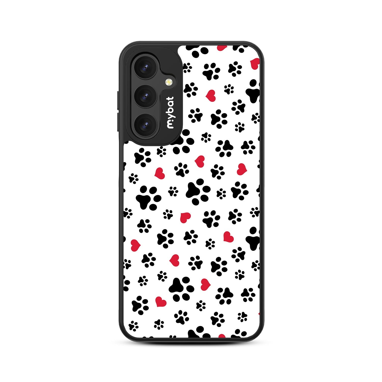 MyBat Design Lab Series Case for Samsung Galaxy A16 5G - Paw Prints and Hearts