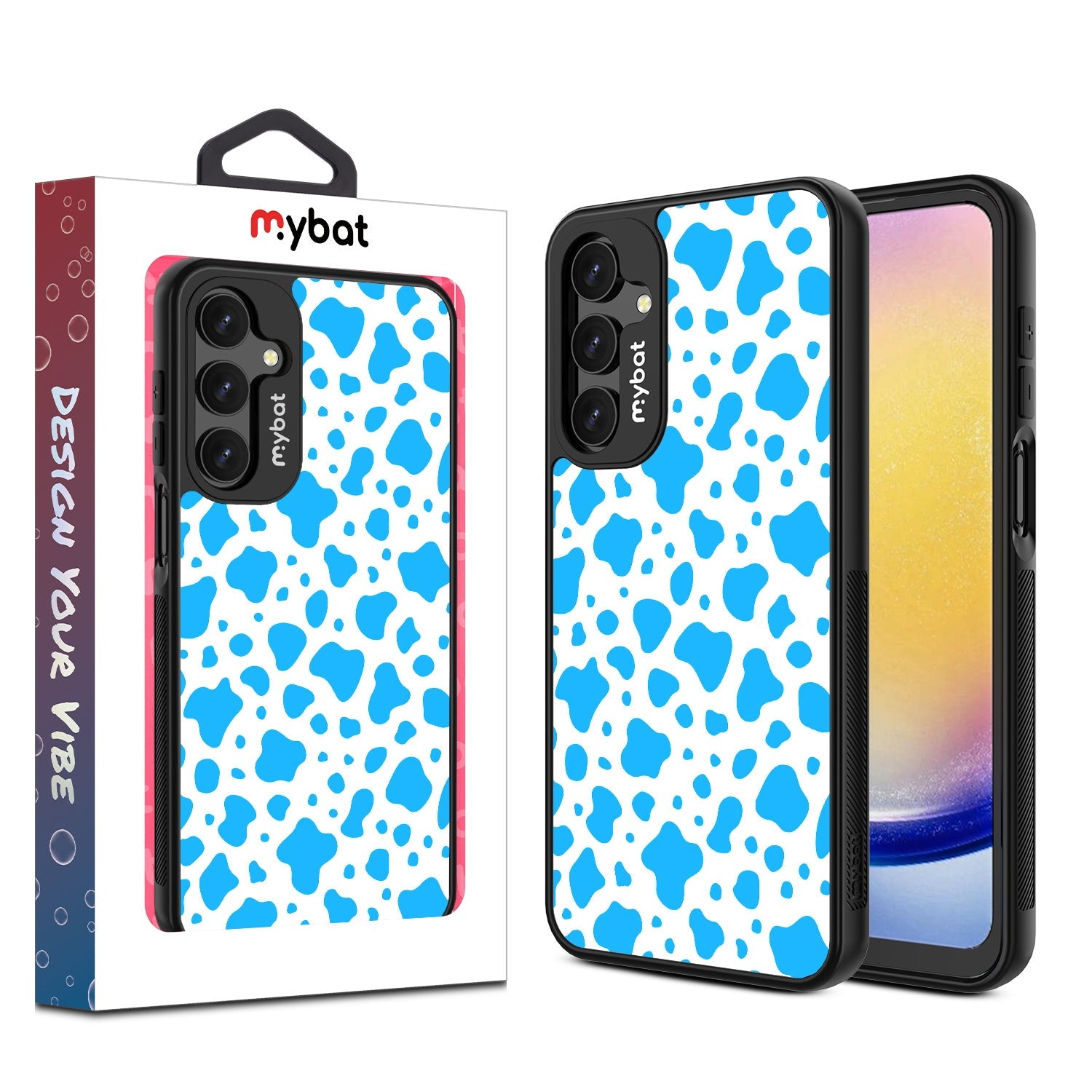MyBat Design Lab Series Case for Samsung Galaxy A16 5G - Blue Cow Print