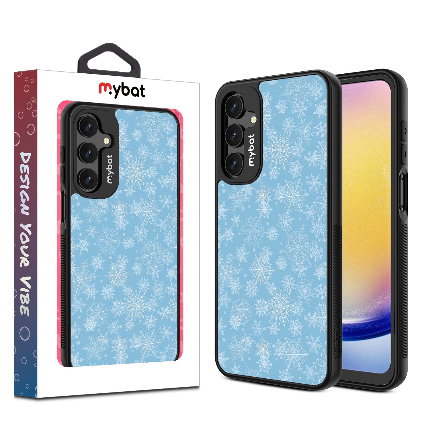 MyBat Design Lab Series Case for Samsung Galaxy A16 5G - Blue Snowflakes