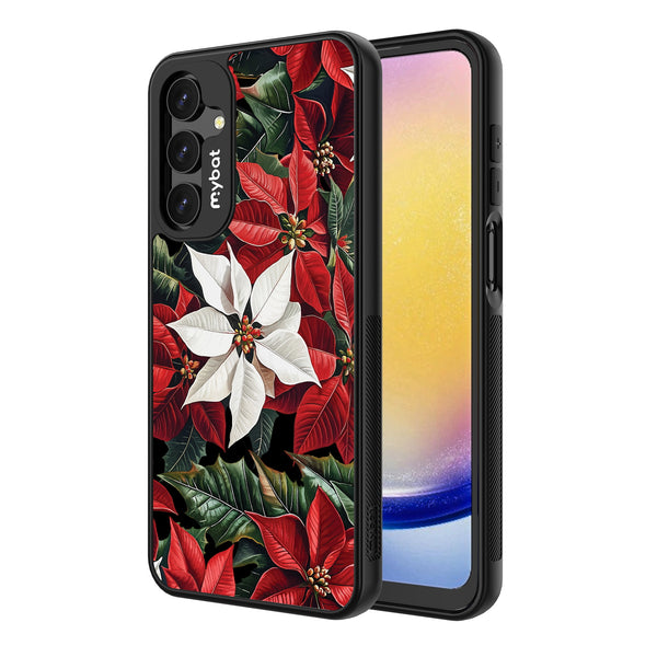 MyBat Design Lab Series Case for Samsung Galaxy A16 5G - Christmas Poinsettias - MSA165GCSLESMP301-2.jpg