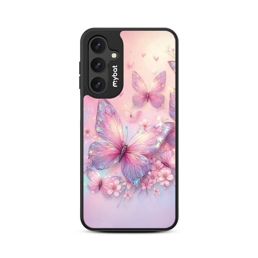 MyBat Design Lab Series Case for Samsung Galaxy A16 5G - Pink Butterflies - MSA165GCSLESMP361-3.jpg