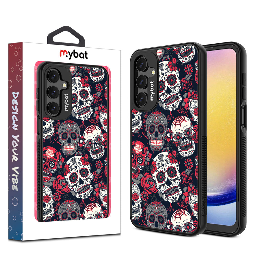 MyBat Design Lab Series Case for Samsung Galaxy A16 5G - Sugar Rose Skulls - MSA165GCSLESMP418-1.jpg
