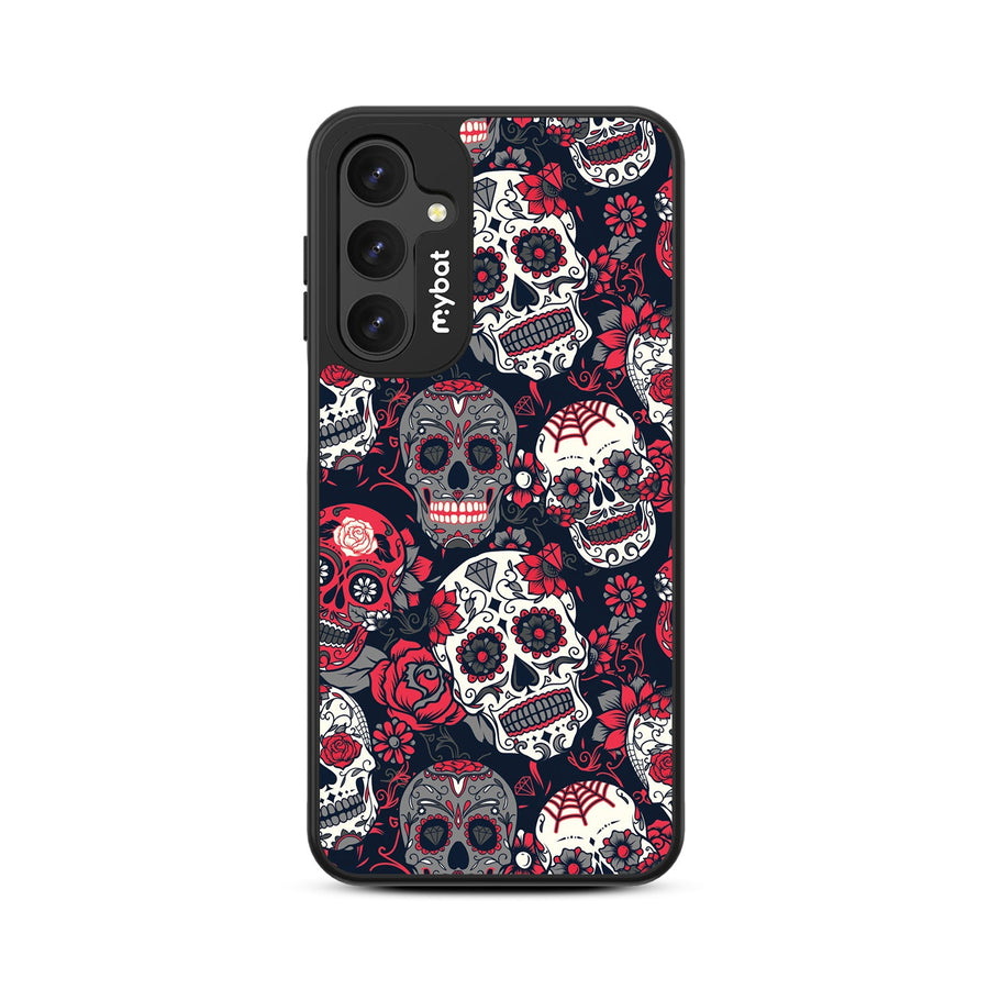 MyBat Design Lab Series Case for Samsung Galaxy A16 5G - Sugar Rose Skulls
