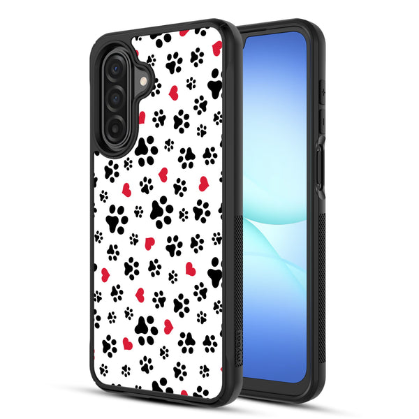 MyBat Design Lab Series Case for Samsung Galaxy A17 5G / A16 5G - Paw Prints and Hearts - MSA175GCSLESMP001-2.jpg