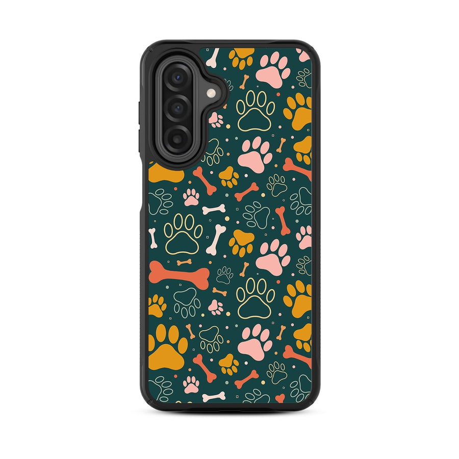 MyBat Design Lab Series Case for Samsung Galaxy A17 5G / A16 5G - Paw Prints & Bones