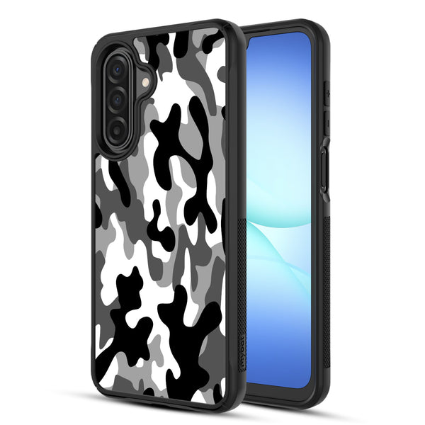 MyBat Design Lab Series Case for Samsung Galaxy A17 5G / A16 5G - Black & White Camouflage - MSA175GCSLESMP122-2.jpg