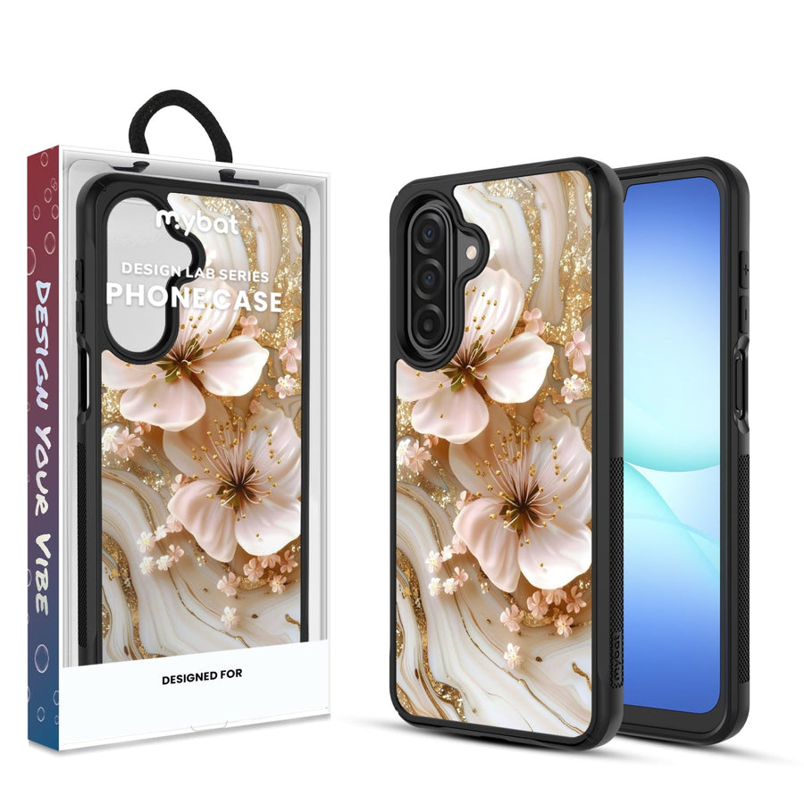 MyBat Design Lab Series Case for Samsung Galaxy A17 5G / A16 5G - Golden Petal Glow