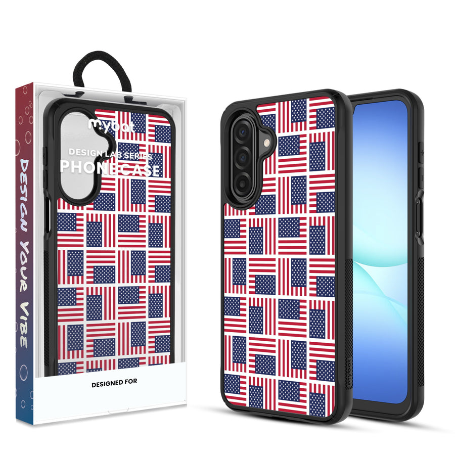 MyBat Design Lab Series Case for Samsung Galaxy A17 5G / A16 5G – Flag Patchwork - MSA175GCSLESMP519.JPG