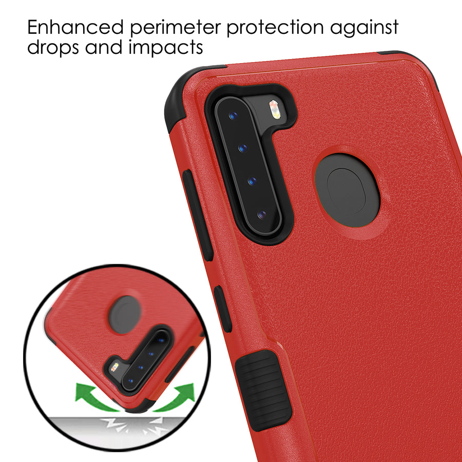 MyBat TUFF Series Case for Samsung Galaxy A21 - Natural Red / Black - MSA21CSE2TS256-6.jpg