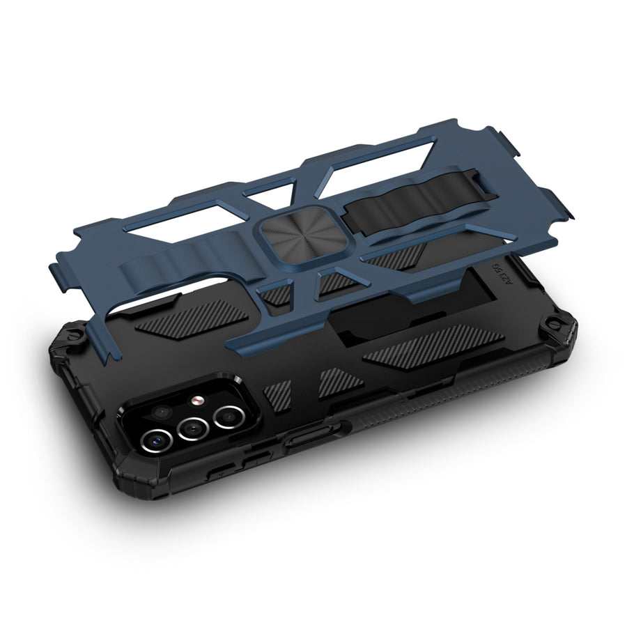 MyBat Sturdy Hybrid Protector Cover (with Stand) for Samsung Galaxy A23 5G - Ink Blue / Black - MSA235GCSFSSS002-8.jpg