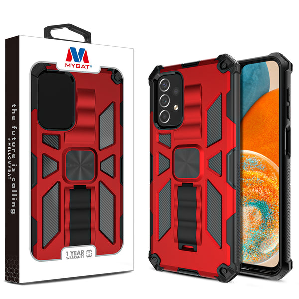 MyBat Sturdy Hybrid Protector Cover (with Stand) for Samsung Galaxy A23 5G - Red / Black - MSA235GCSFSSS003-1.jpg
