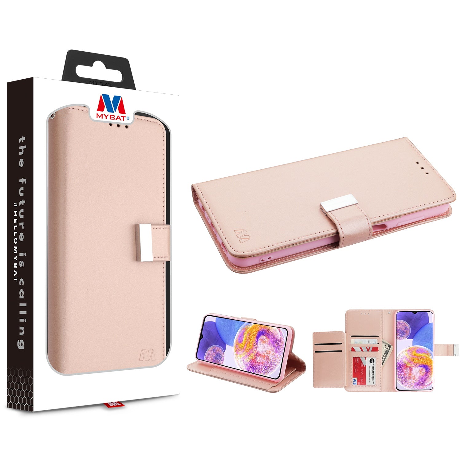 MyBat MyJacket Wallet Xtra Series for Samsung Galaxy A23 5G - Rose Gold