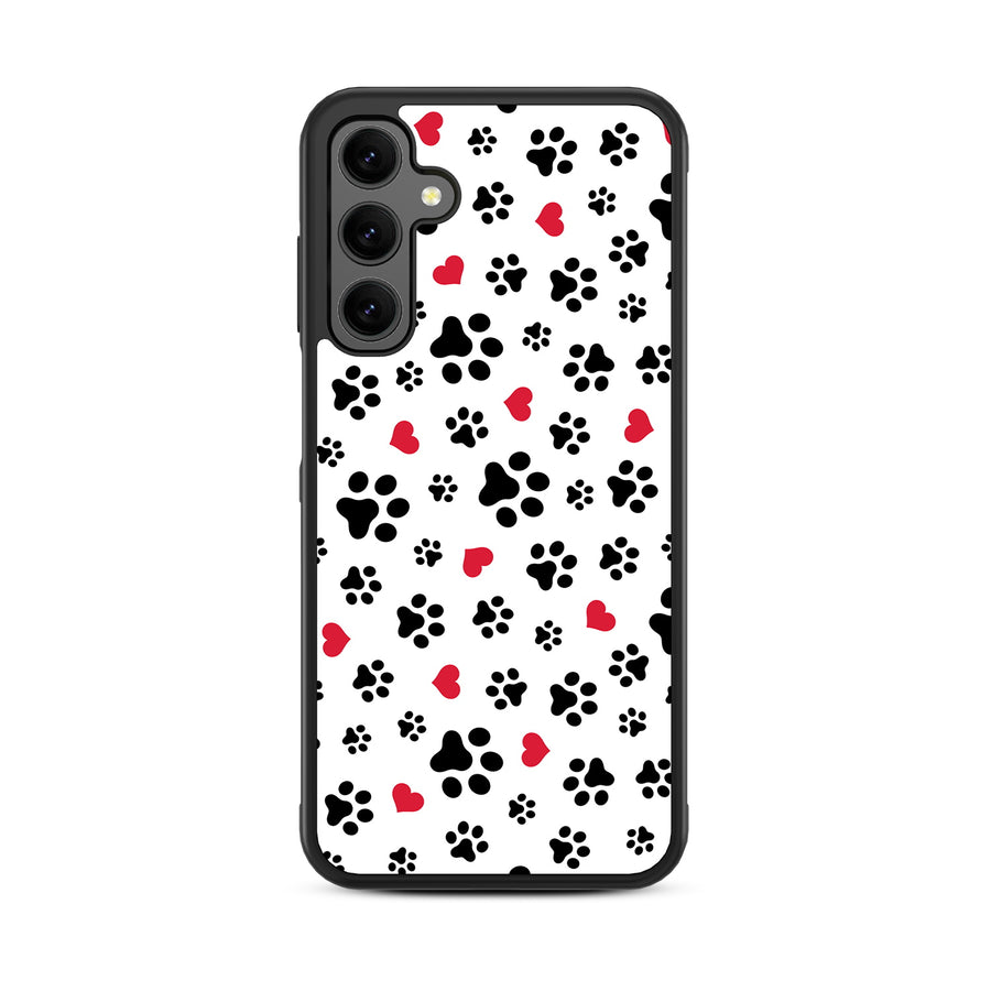 MyBat Design Lab Series Case for Samsung Galaxy A25 5G - Paw Prints and Hearts - MSA255GCSLESM001-3.jpg