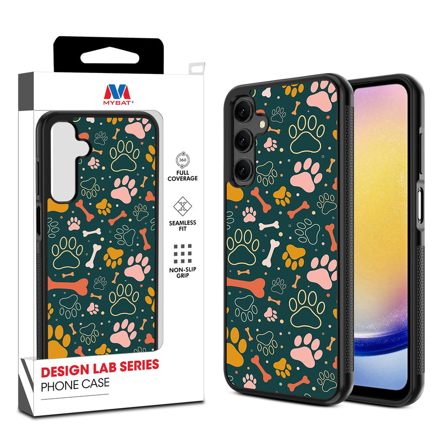 MyBat Design Lab Series Case for Samsung Galaxy A25 5G - Paw Prints & Bones