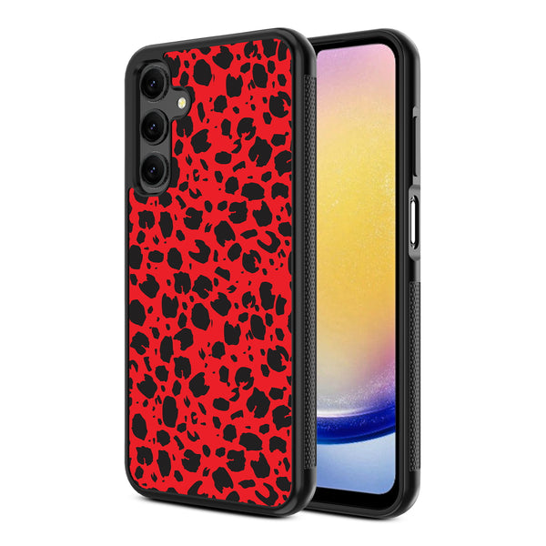 MyBat Design Lab Series Case for Samsung Galaxy A25 5G - Red Leopard Print - MSA255GCSLESM008-2.jpg