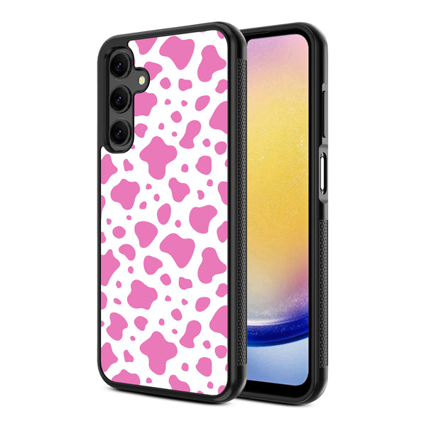 MyBat Design Lab Series Case for Samsung Galaxy A25 5G - Pink Cow Print - MSA255GCSLESM015-2.jpg
