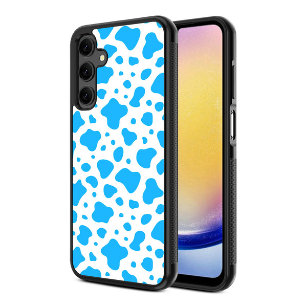 MyBat Design Lab Series Case for Samsung Galaxy A25 5G - Blue Cow Print - MSA255GCSLESM016-2.jpg