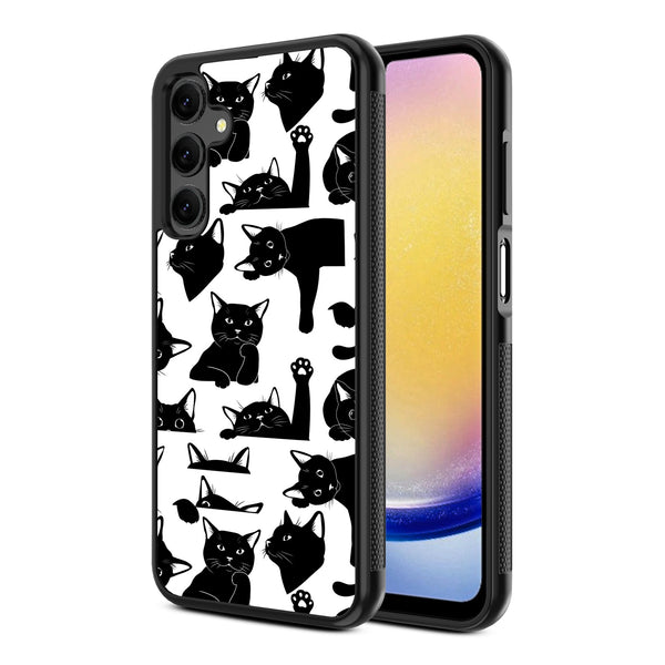 MyBat Design Lab Series Case for Samsung Galaxy A25 5G - Black Cats - MSA255GCSLESM017-2.jpg