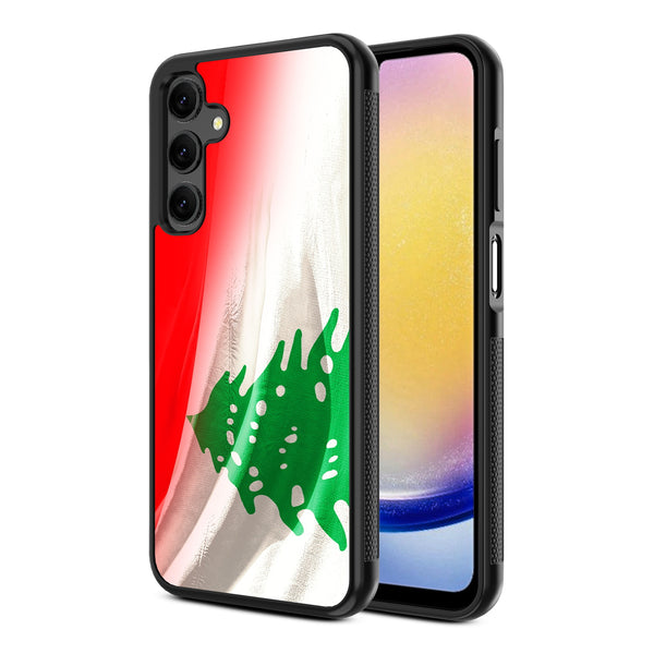 MyBat Design Lab Series Case for Samsung Galaxy A25 5G - Lebanese Flag - MSA255GCSLESM033-2.jpg