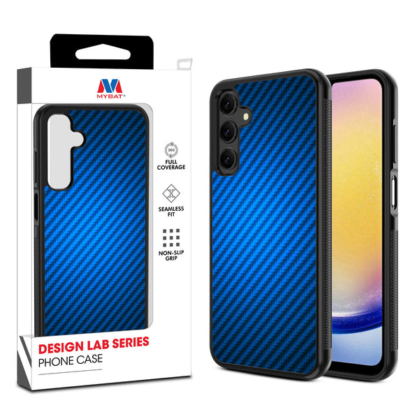 MyBat Design Lab Series Case for Samsung Galaxy A25 5G - Blue Carbon Fiber - MSA255GCSLESM084-1.jpg