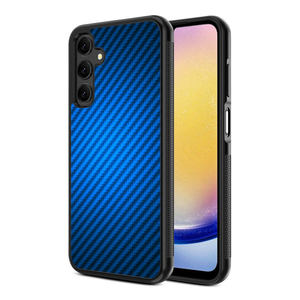 MyBat Design Lab Series Case for Samsung Galaxy A25 5G - Blue Carbon Fiber - MSA255GCSLESM084-2.jpg
