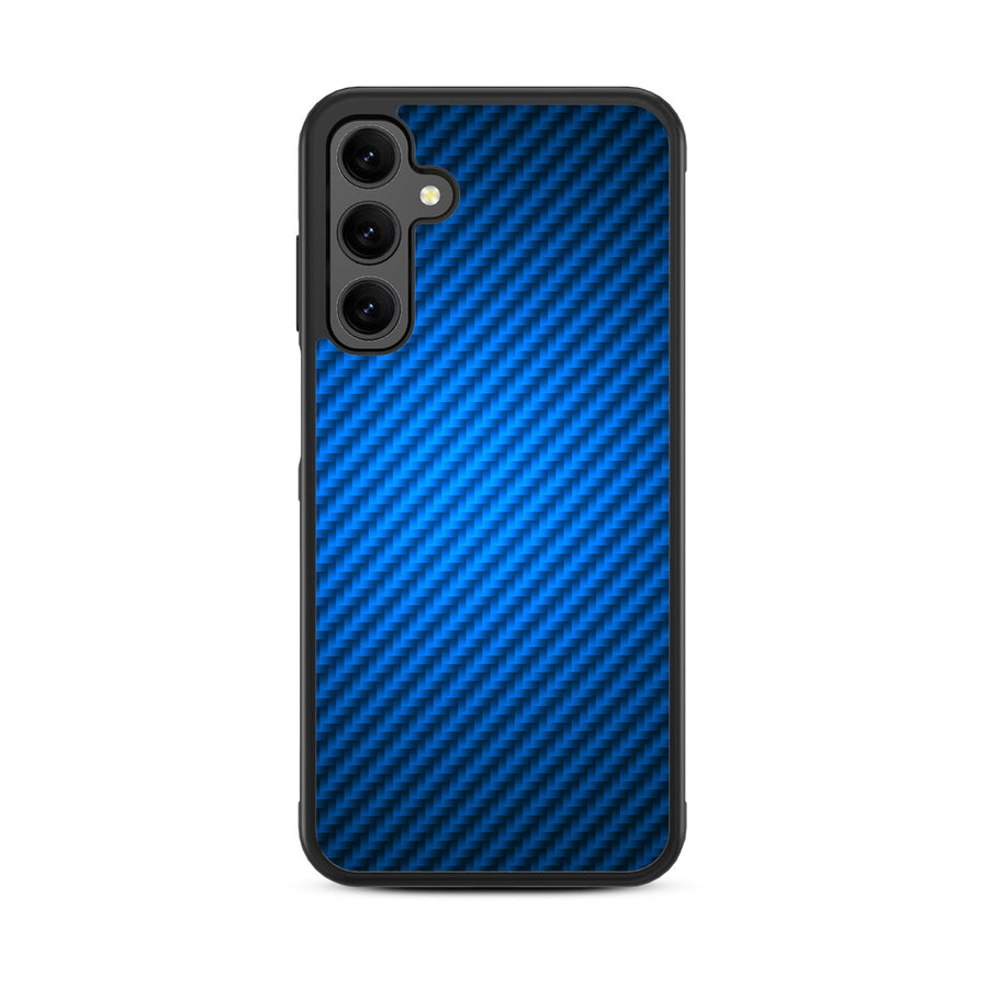 MyBat Design Lab Series Case for Samsung Galaxy A25 5G - Blue Carbon Fiber