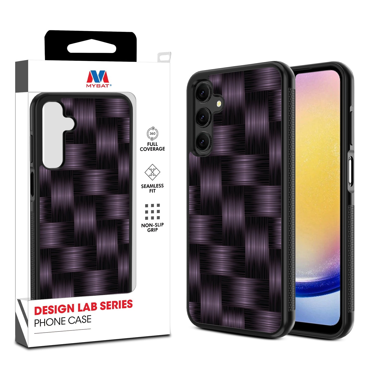 MyBat Design Lab Series Case for Samsung Galaxy A25 5G - Woven Carbon Fiber