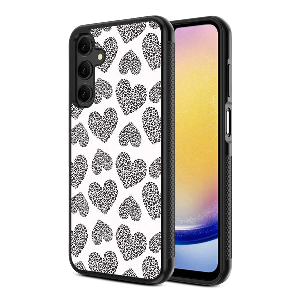 MyBat Design Lab Series Case for Samsung Galaxy A25 5G - Leopard Print Hearts - MSA255GCSLESM098-2.jpg