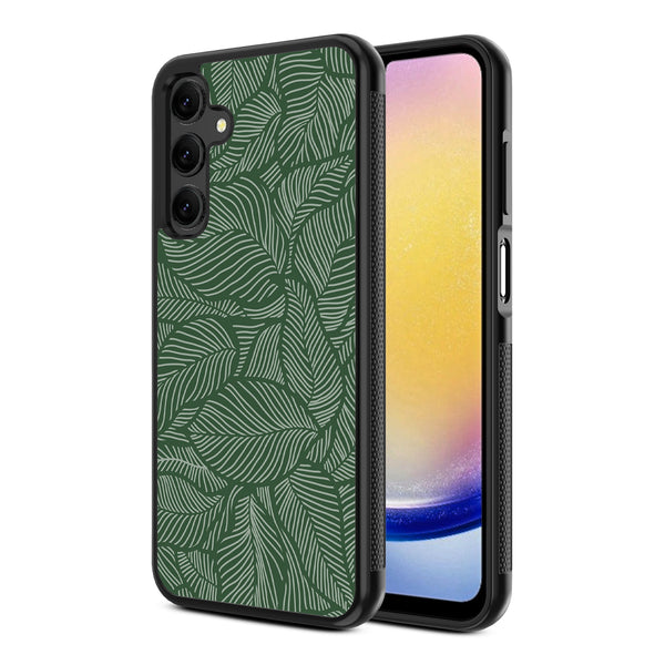 MyBat Design Lab Series Case for Samsung Galaxy A25 5G - Leaves - MSA255GCSLESM125-2.jpg