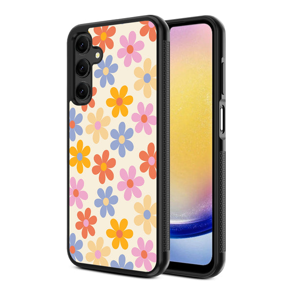 MyBat Design Lab Series Case for Samsung Galaxy A25 5G - Retro Daisies - MSA255GCSLESM137-2.jpg