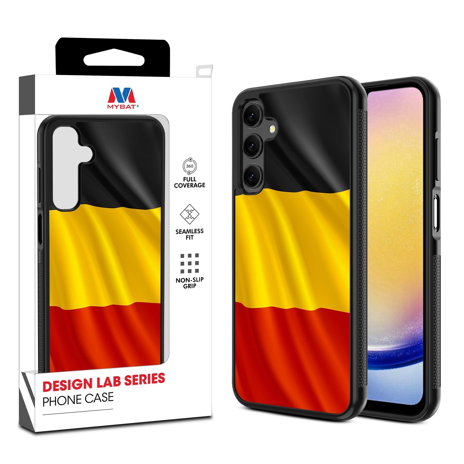 MyBat Design Lab Series Case for Samsung Galaxy A25 5G - Belgium Flag