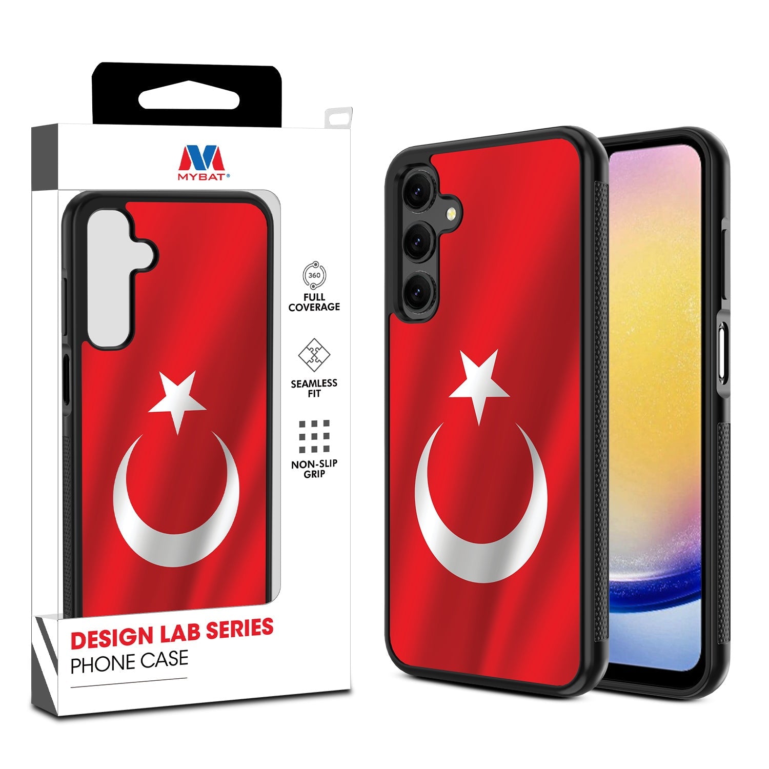 MyBat Design Lab Series Case for Samsung Galaxy A25 5G - Turkey Flag
