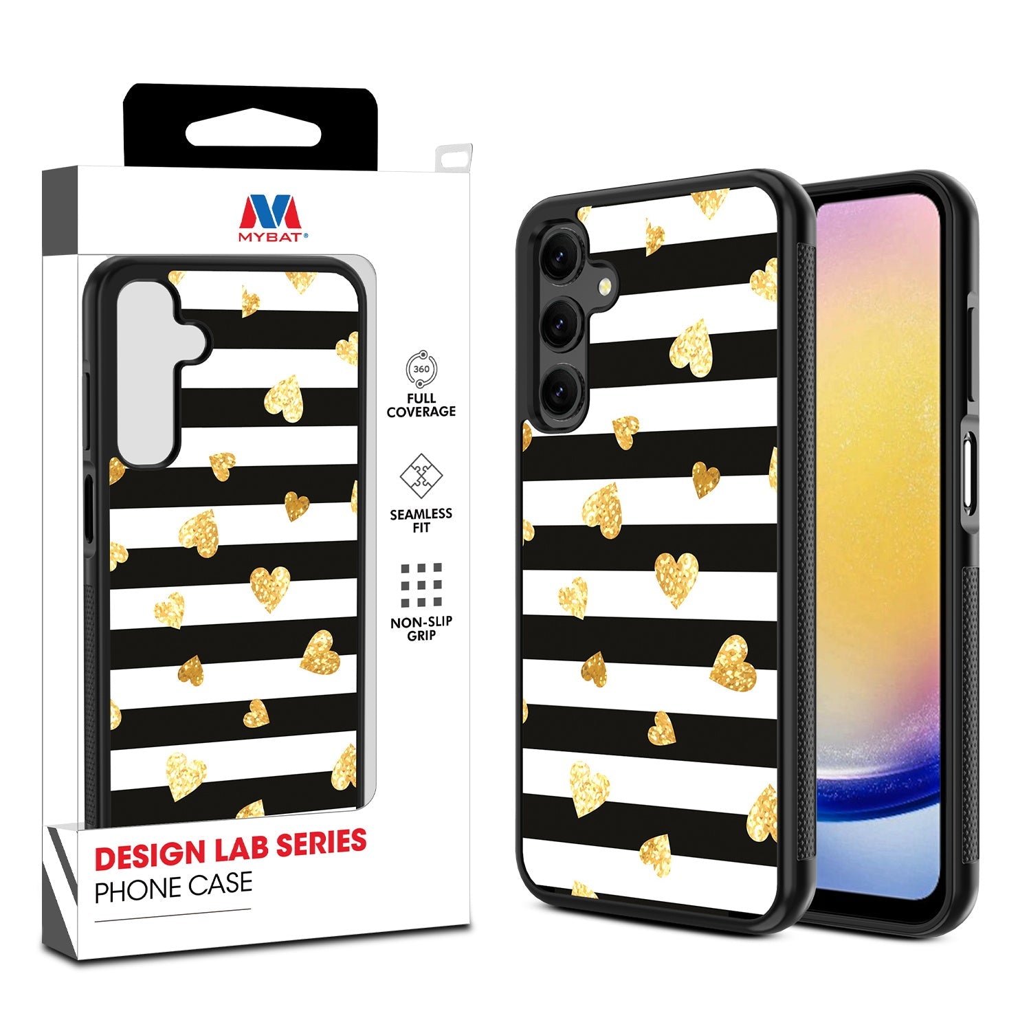 MyBat Design Lab Series Case for Samsung Galaxy A25 5G - Heart of Gold