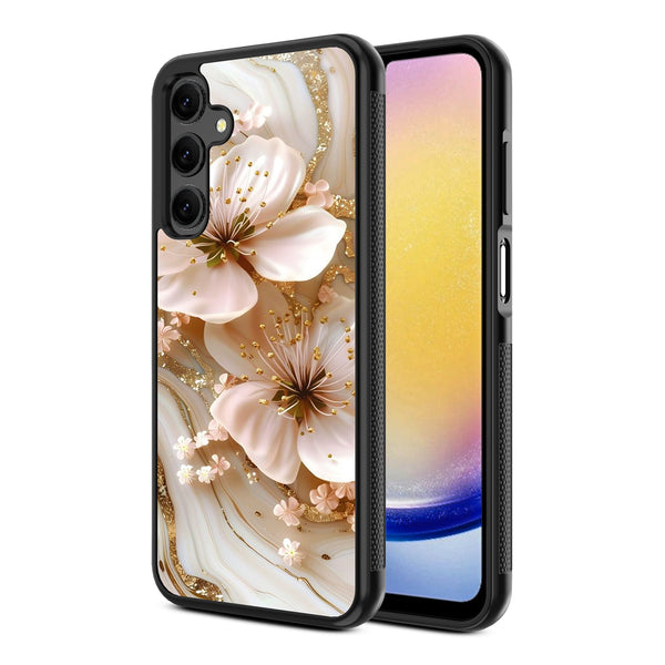 MyBat Design Lab Series Case for Samsung Galaxy A25 5G - Golden Petal Glow - MSA255GCSLESM186-2.jpg