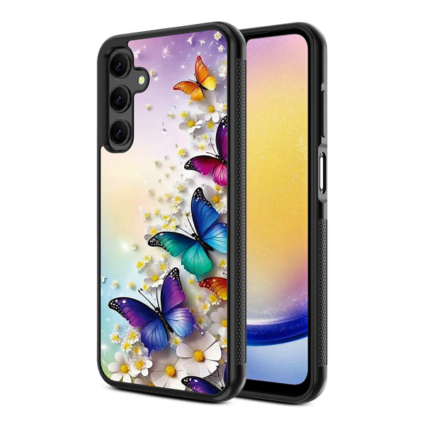 MyBat Design Lab Series Case for Samsung Galaxy A25 5G - Rainbow Butterflies - MSA255GCSLESM187-2.jpg